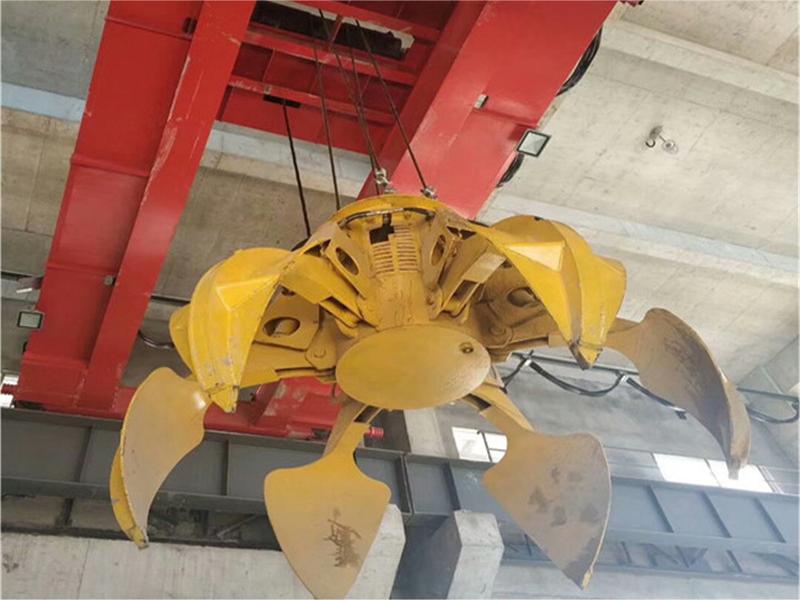 sevencrane-overhead crane with grab bucket  2